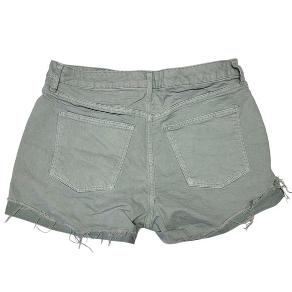 Universal Threads Denim Shorts Distressed Light Green Womens Size 12 31 - Picture 2 of 9